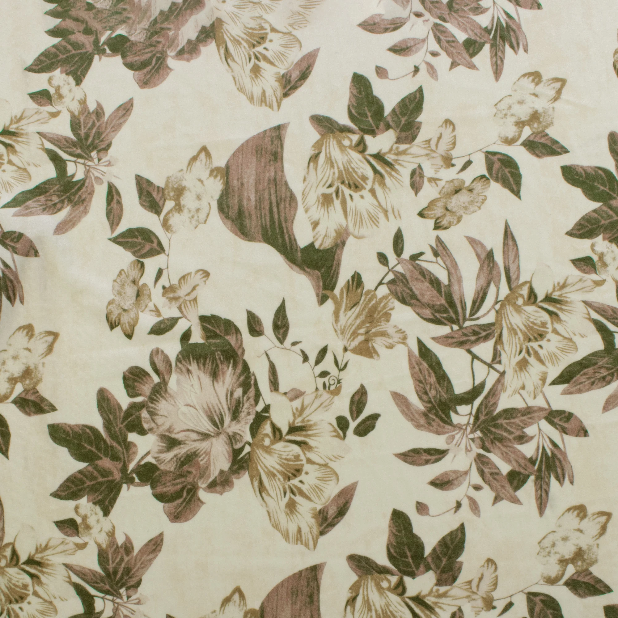 Digital Printed Stretch Velvet - GLAM - 004 - Vanilla