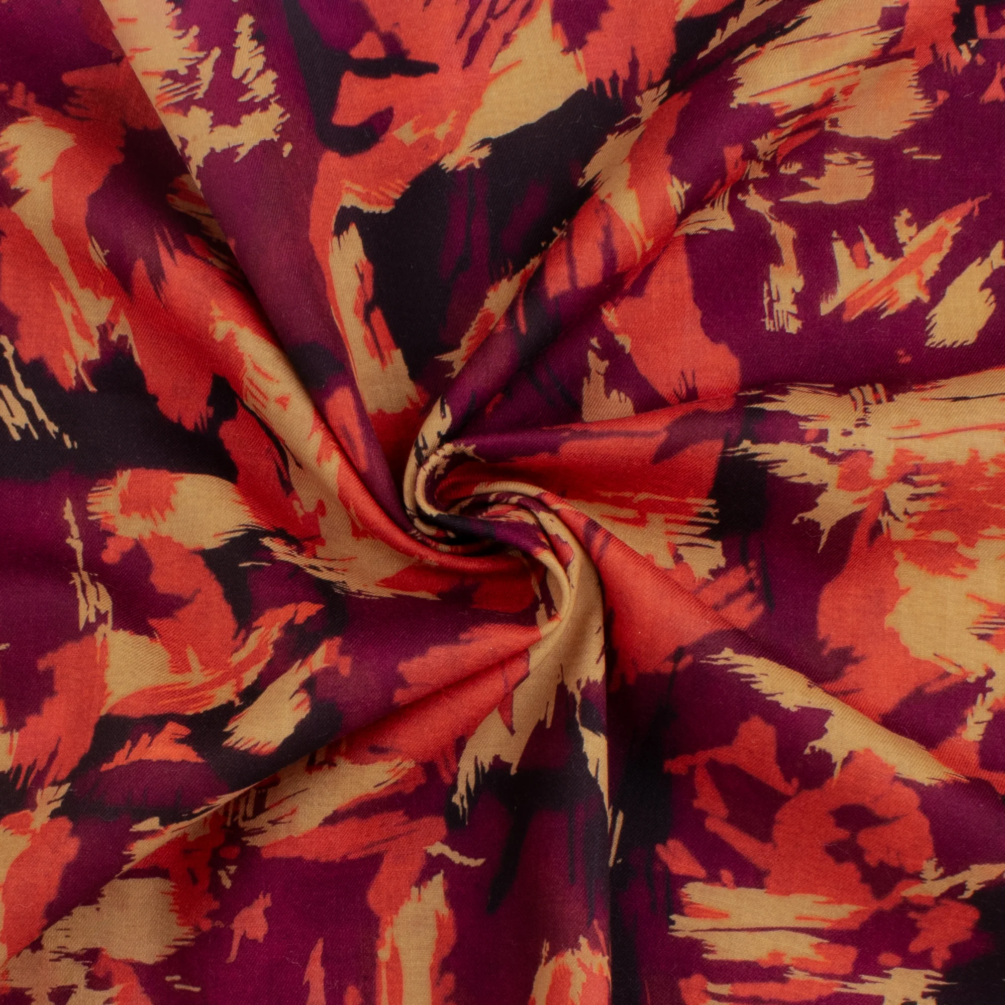 Digital Printed Twill - PRIYA - 001 - Red - Image 2