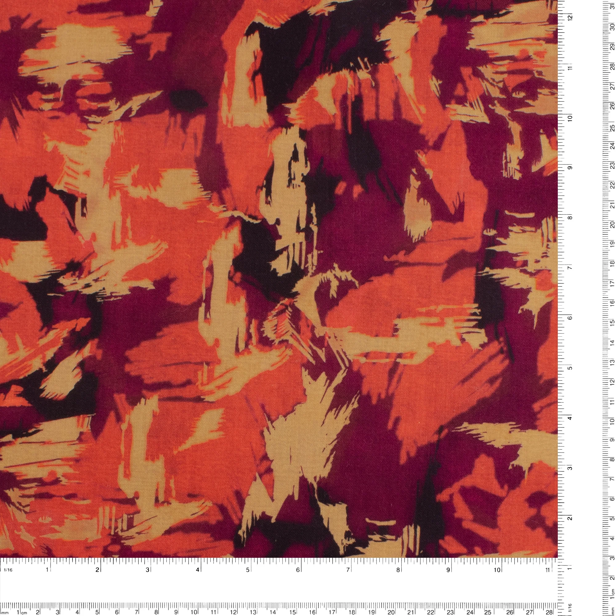 Digital Printed Twill - PRIYA - 001 - Red - Image 3