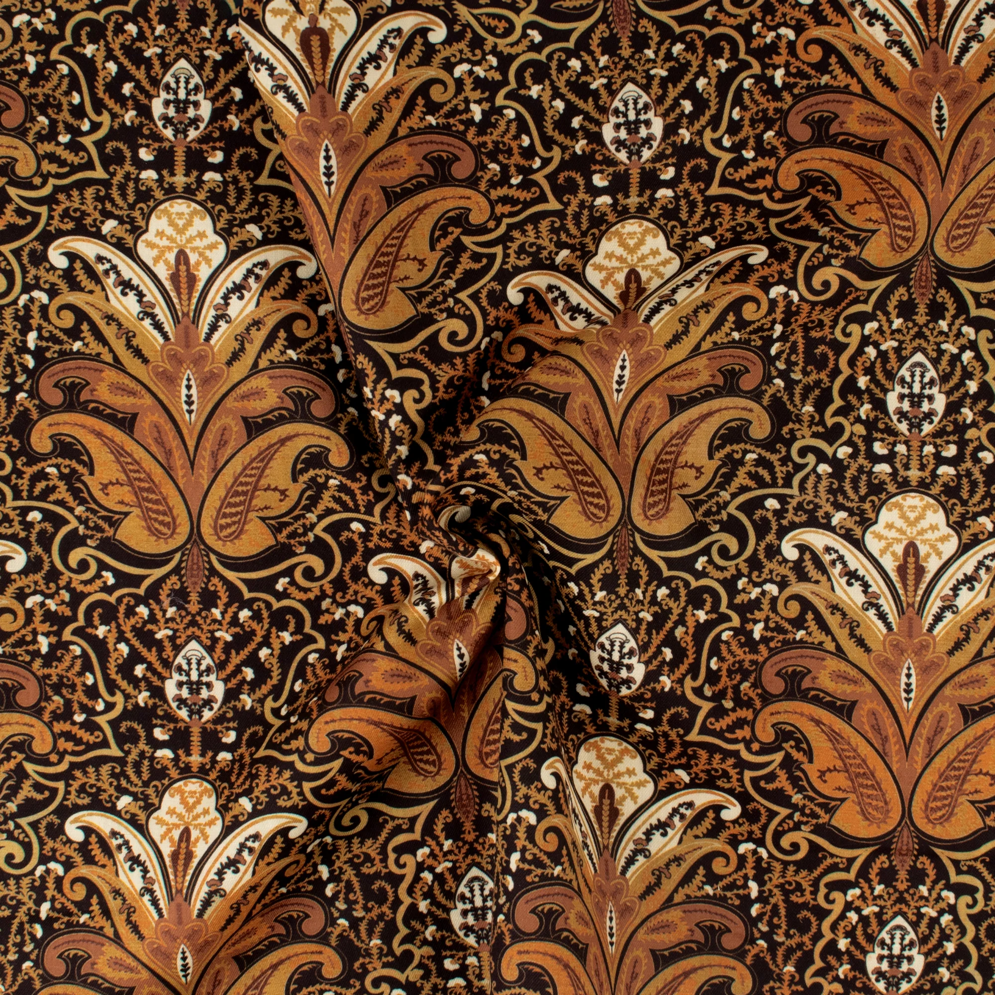 Digital Printed Twill - PRIYA - 009 - Brown - Image 2