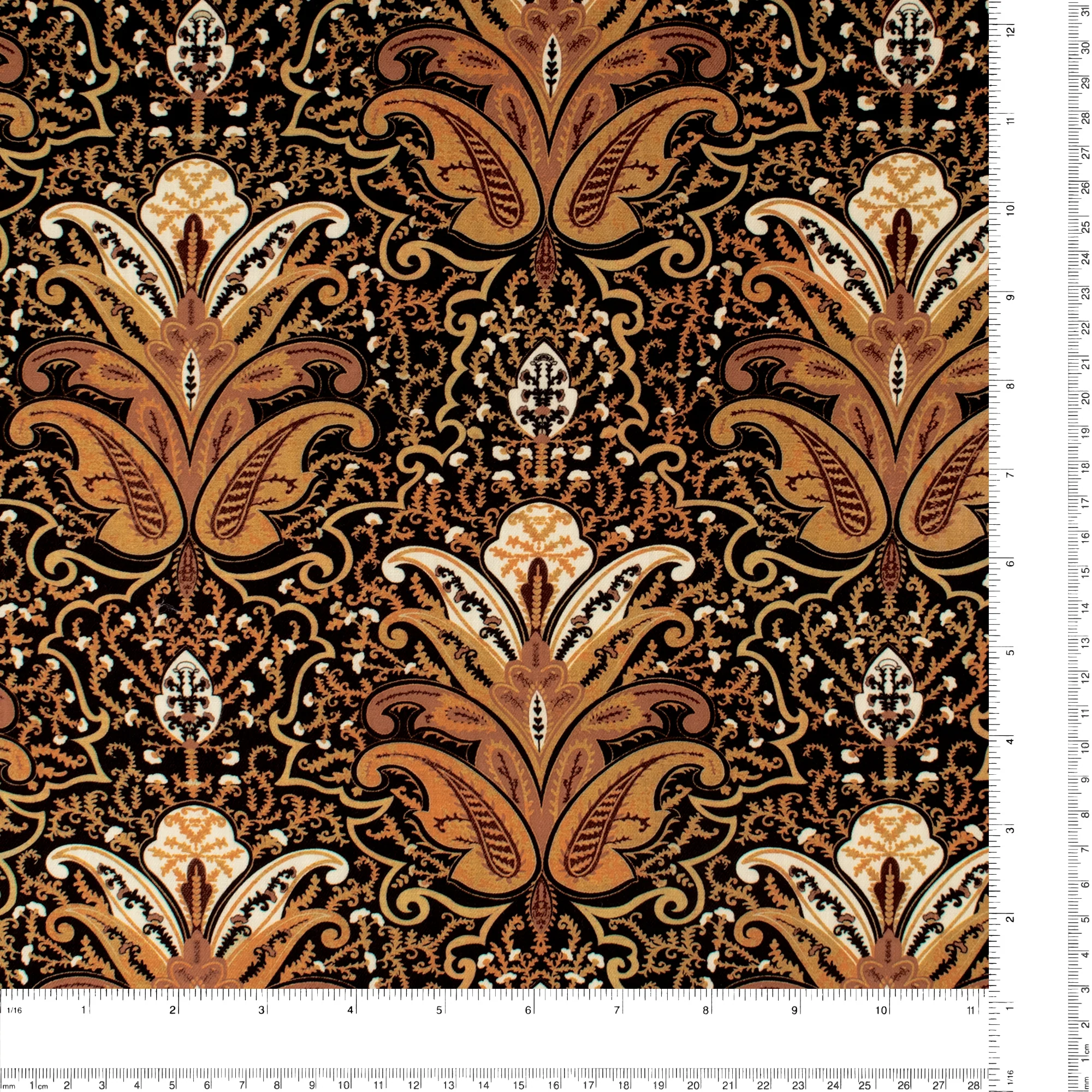 Digital Printed Twill - PRIYA - 009 - Brown - Image 3