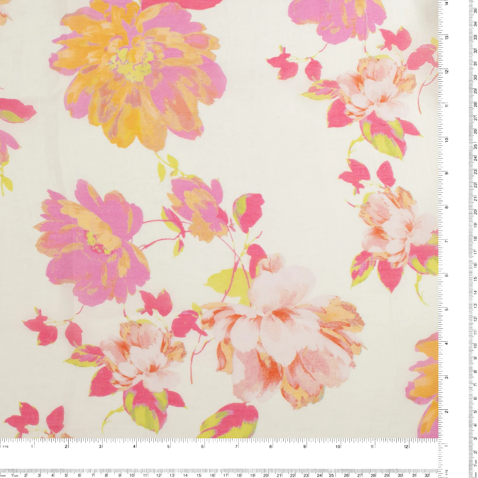 Digital Printed Voile - «TRINITY» - 001 - White - Image 3