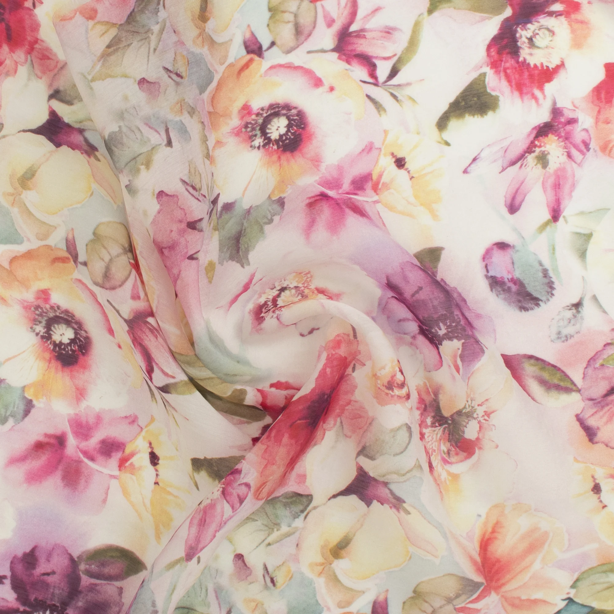 Digital Printed Voile - «TRINITY» - 005 - Pink - Image 2