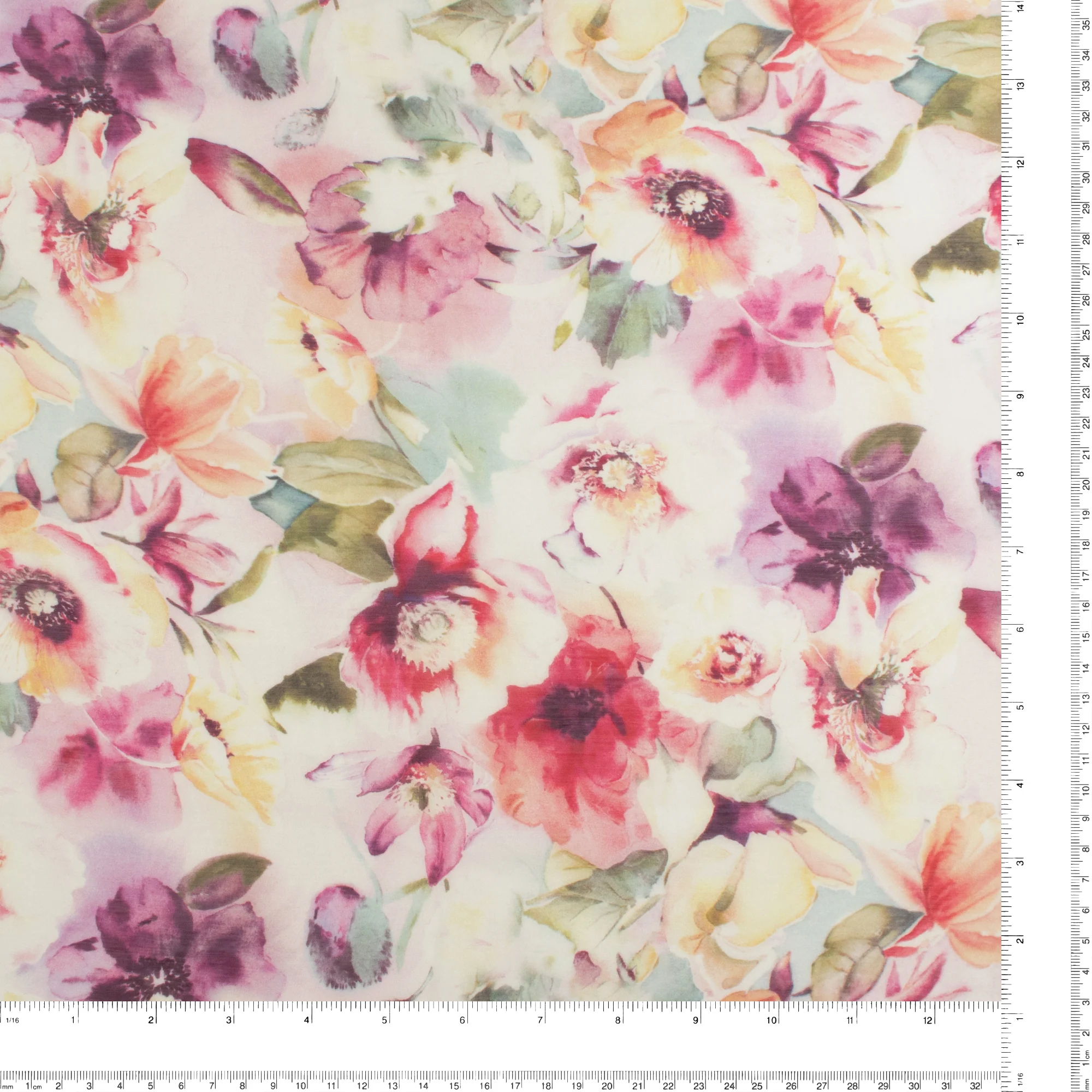 Digital Printed Voile - «TRINITY» - 005 - Pink - Image 3
