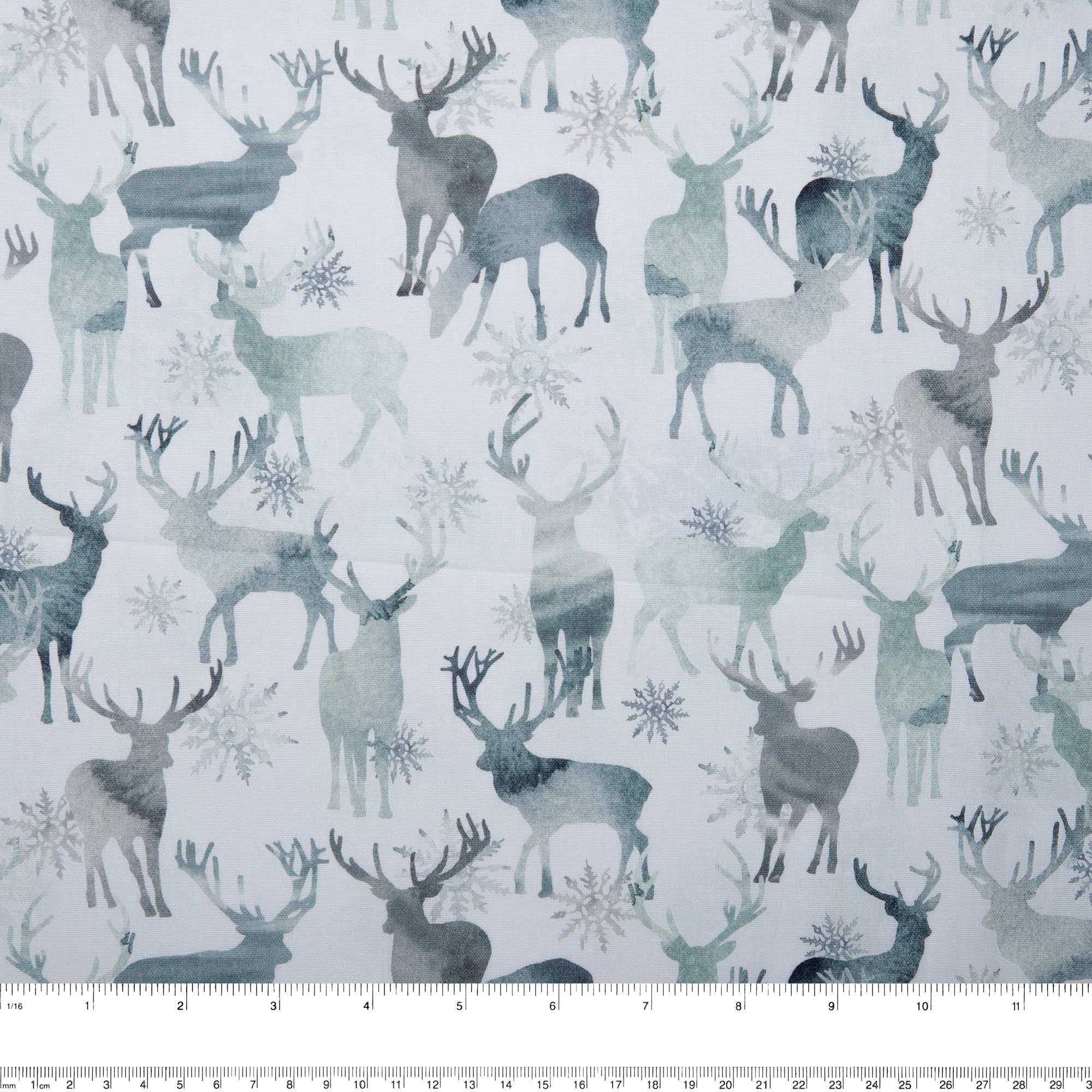 DIGITAL Woodland Holiday - Deer - Silver - Image 3