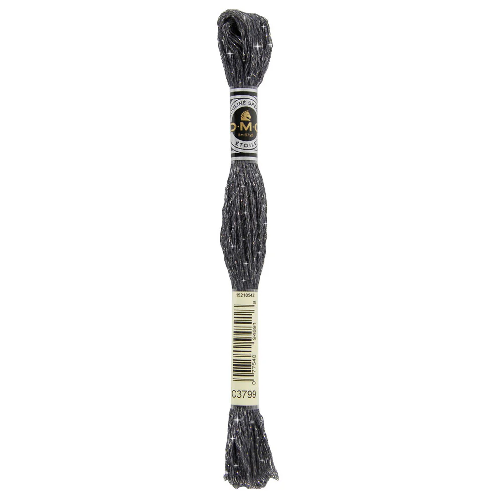 DMC #617 Mouliné Étoile Floss 8m - Very Dark Pewter Grey