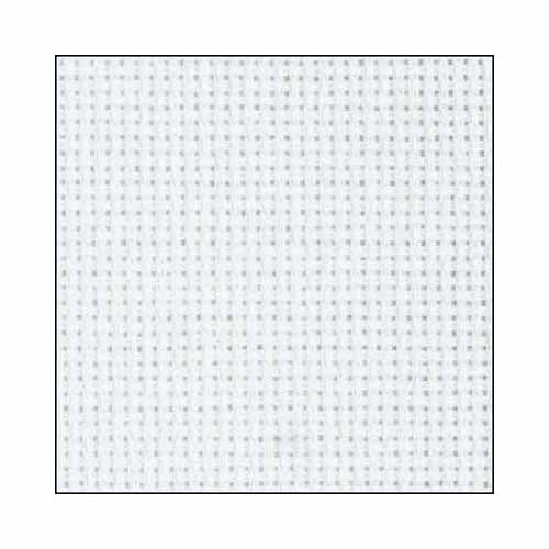 DMC CHARLES CRAFT #GD1836BX - 18 Count Gold Standard Aida - 15" x 18" - White