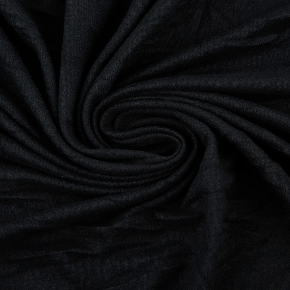 Double Brushed Spandex Knit - Black - Image 2