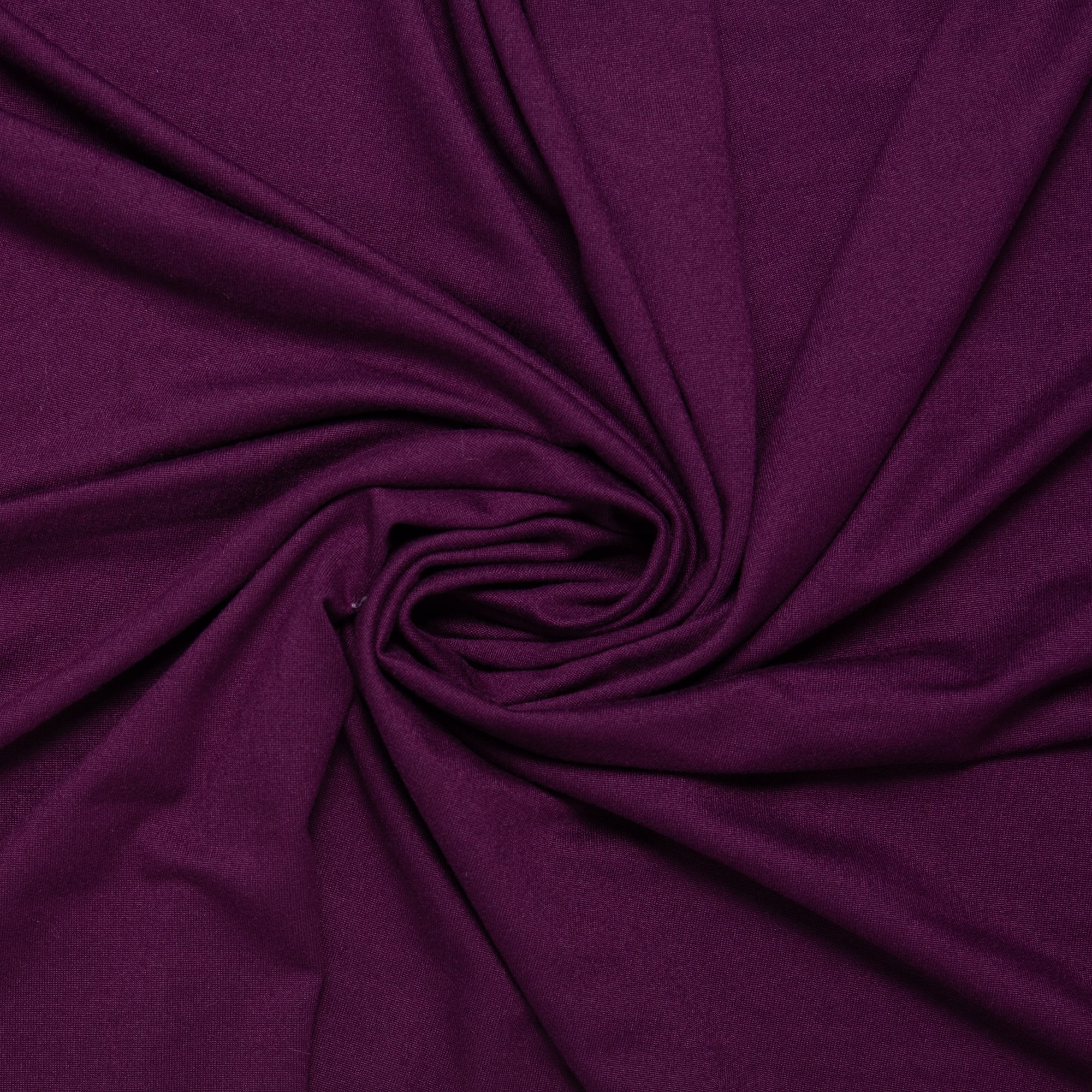 Double Brushed Spandex Knit - Eggplant - Image 2