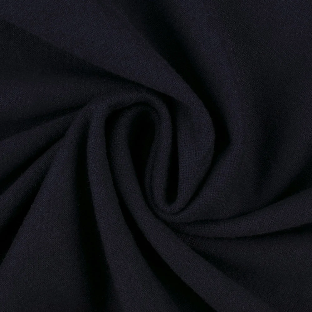 Double Brushed Spandex Knit - Navy - Image 2
