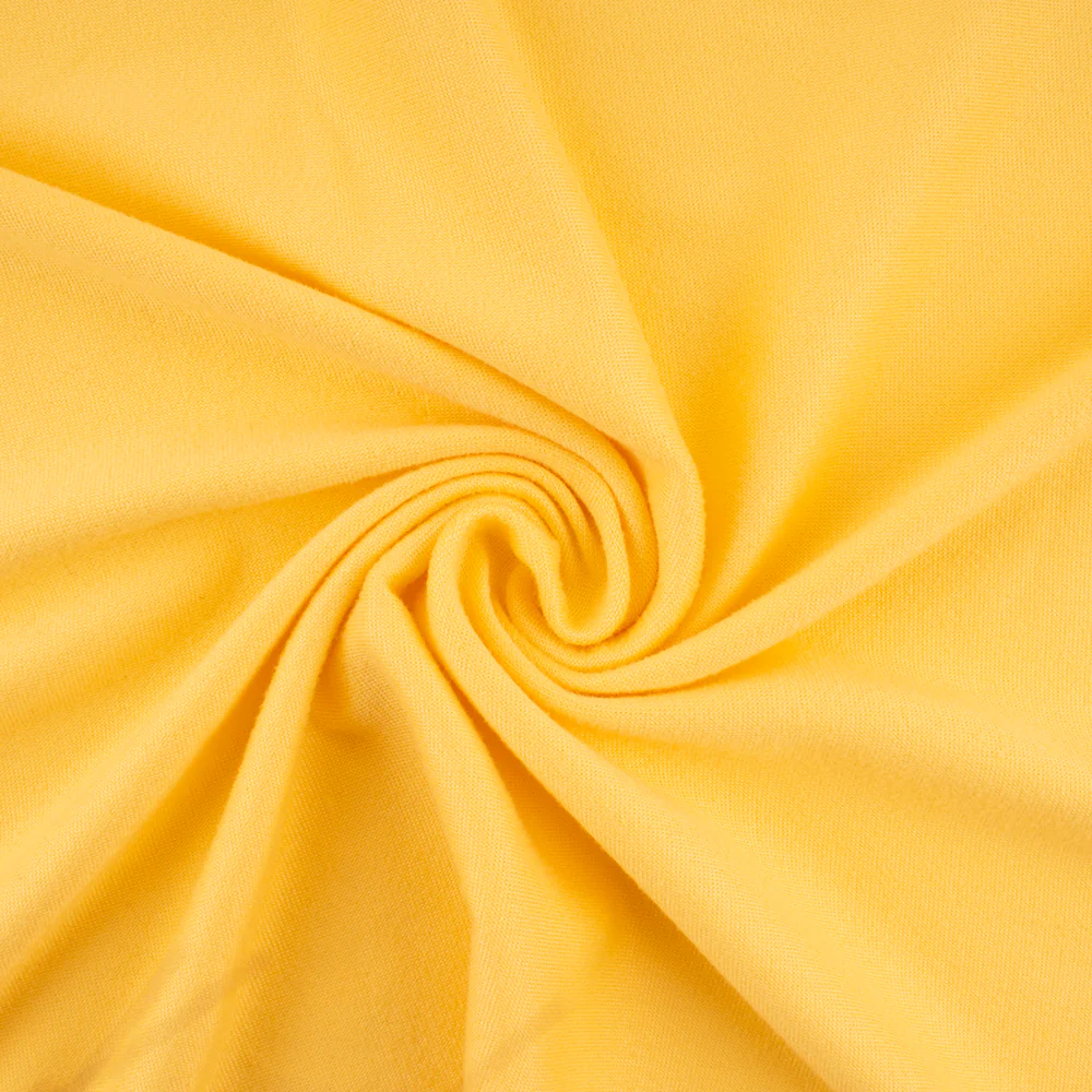 Double Brushed Spandex Knit - Yellow - Image 2