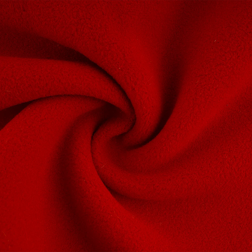 Double-sided fleece - Red / Off white - Image 3