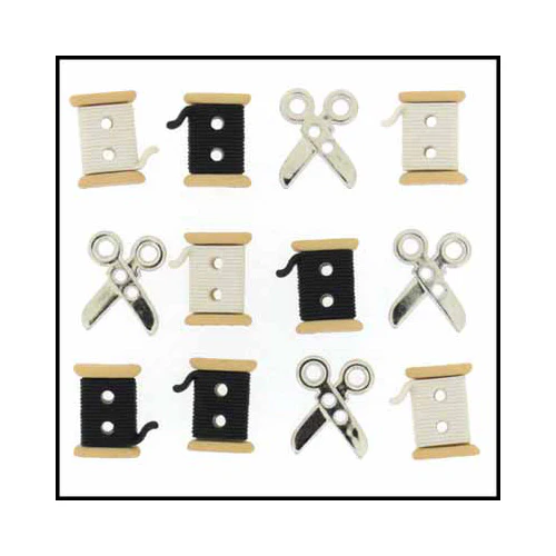 DRESS IT UP - Sew Cute Spools/Scissors