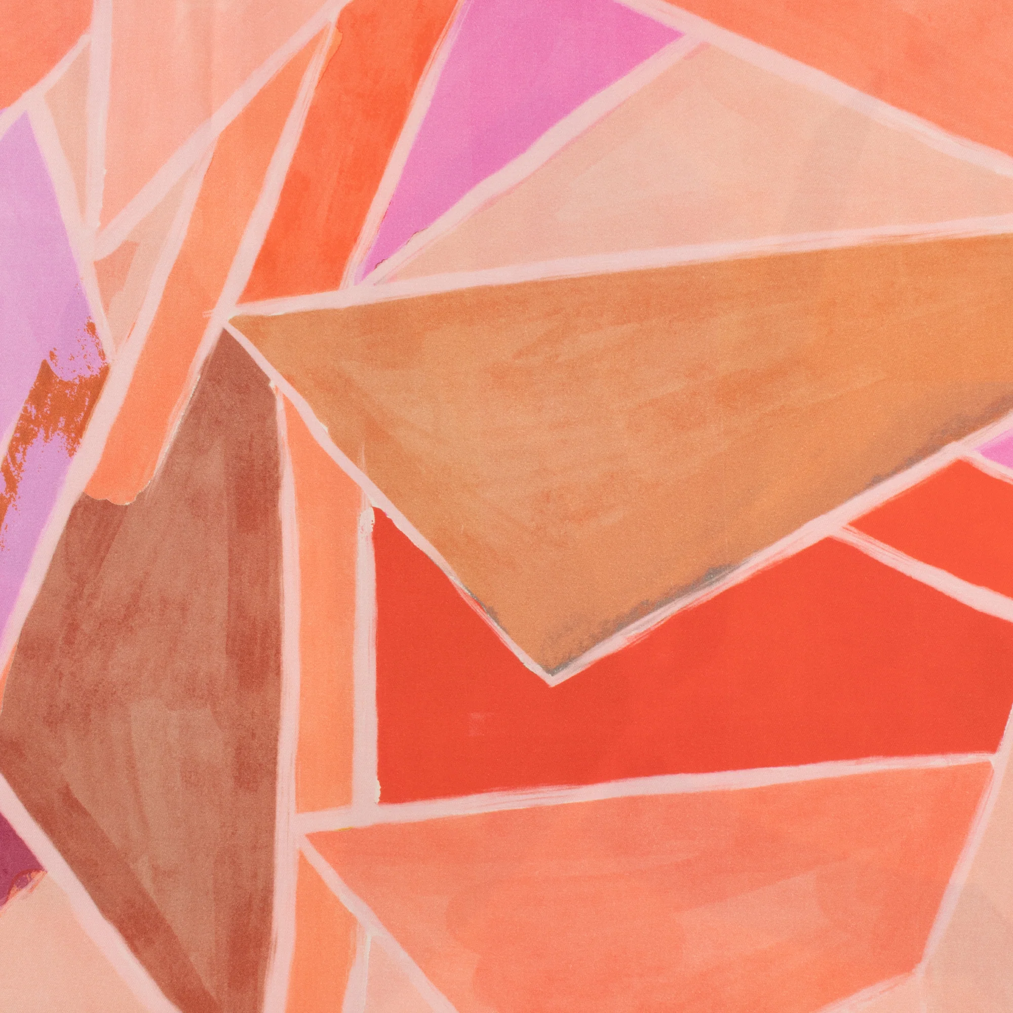 ECOVERO Printed Viscose - IBIZA - 002 - Pink & Orange