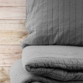 Eden - 3 pc Quilt set - Grey