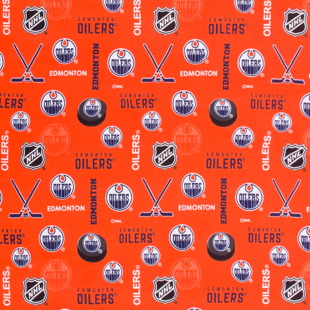 Edmonton Oilers - NHL Flannelette Print - Logo