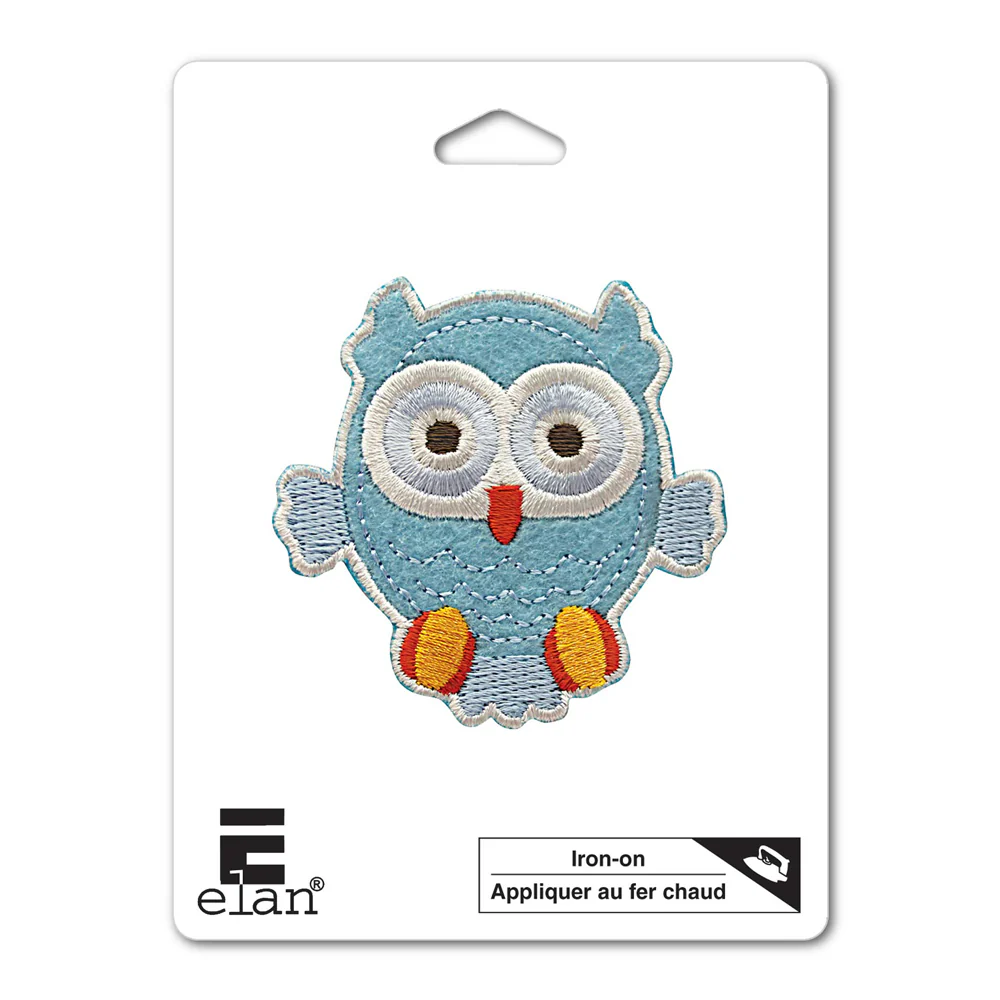 ELAN Motif - Aqua Owl - 65mm -1 pcs