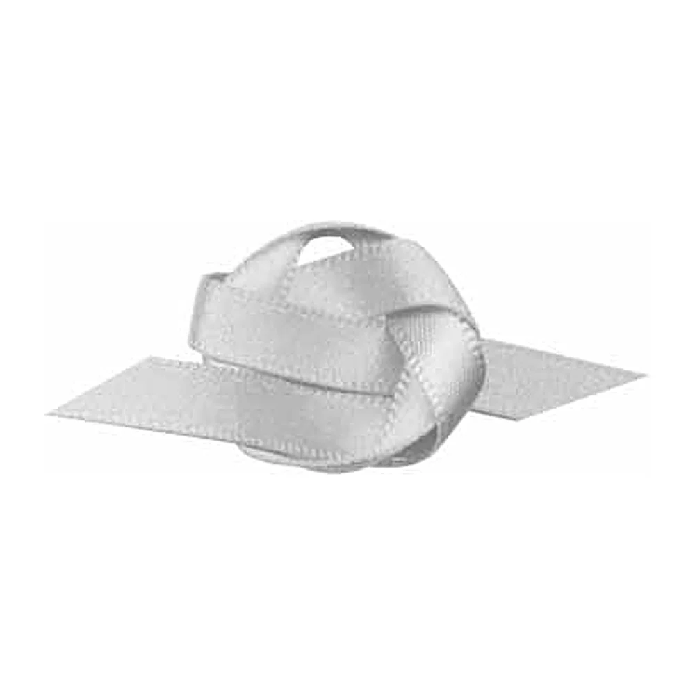 ELAN Double Face Satin Ribbon 6mm x 5m - White