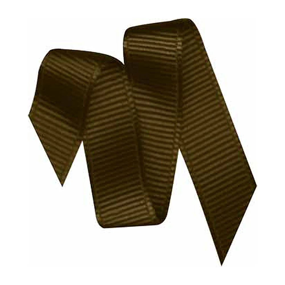 ELAN Grosgrain Ribbon 12mm x 5m - Dark Brown