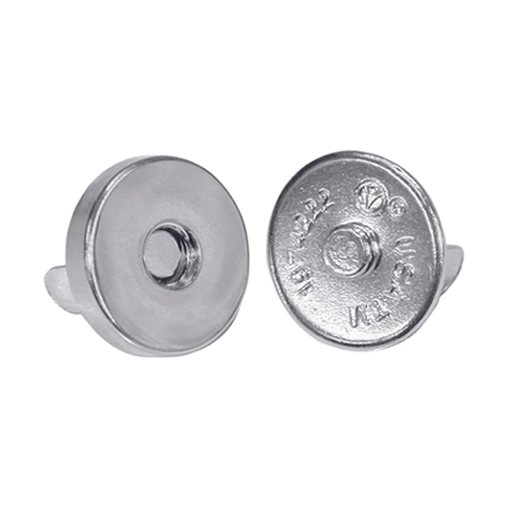 ELAN Magnetic No-Sew Closures - 14mm (½") - Silver -2 pcs