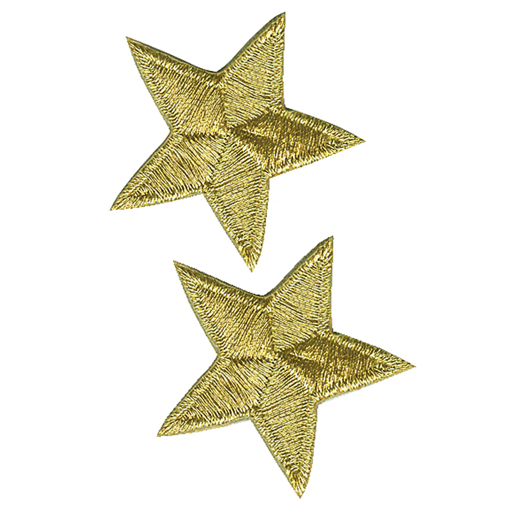 ELAN Motif - Gold Star - 20mm -2 pcs - Image 2