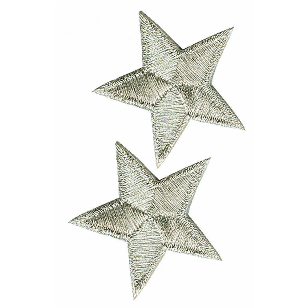 ELAN Motif - Silver Star - 20mm -2 pcs - Image 2