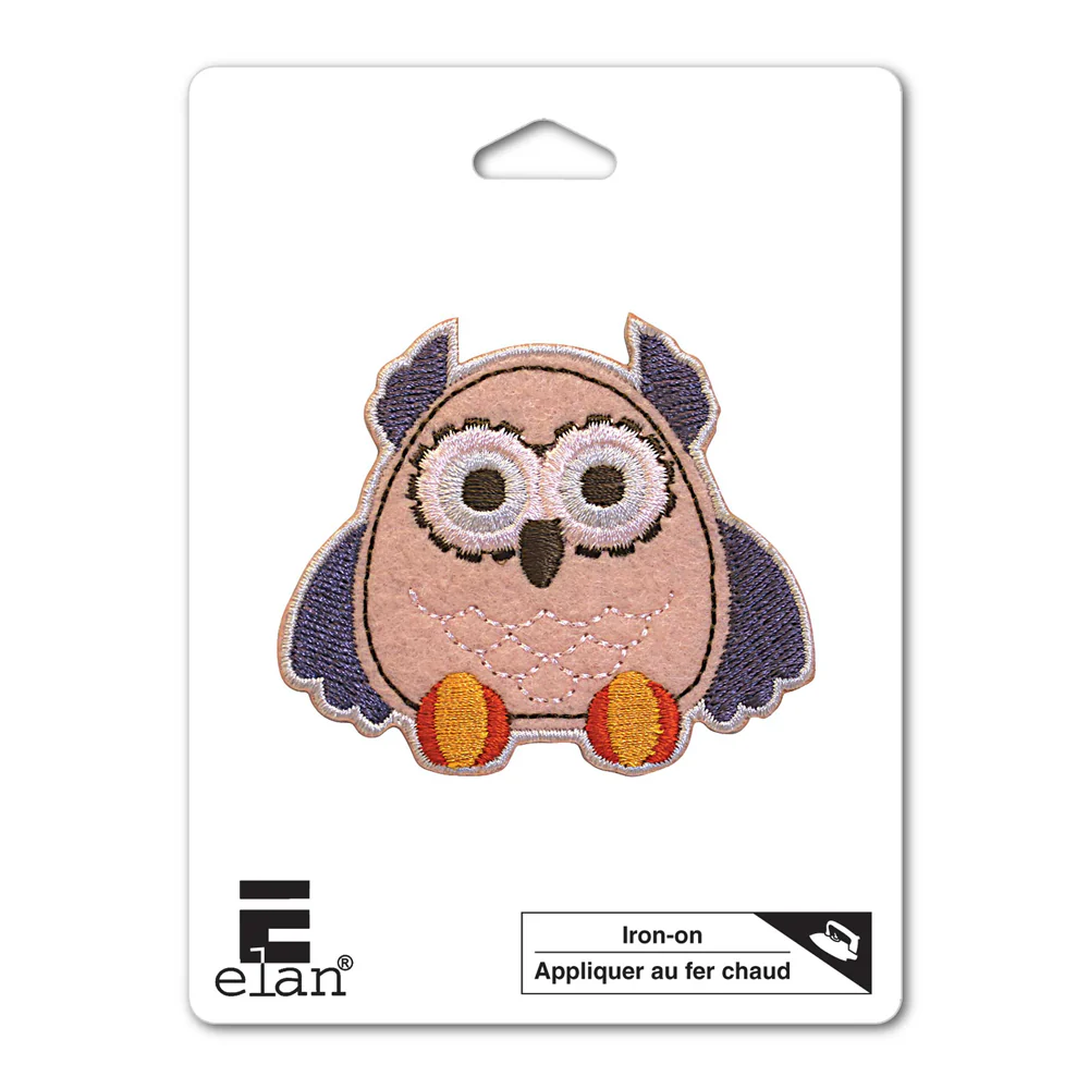ELAN Motif - Pink Owl - 44mm -1 pcs
