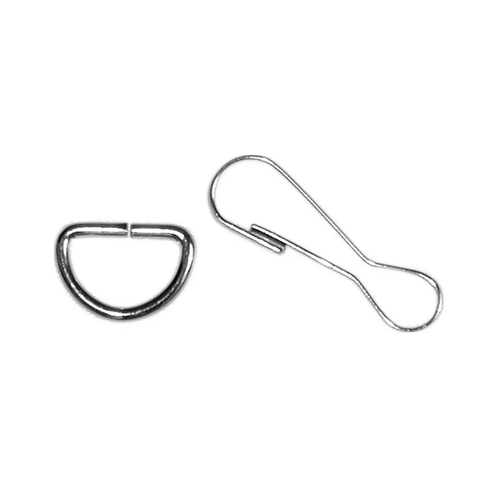 ELAN Snap-Clip & D-Ring - 13mm (½") - Silver -1 pcs