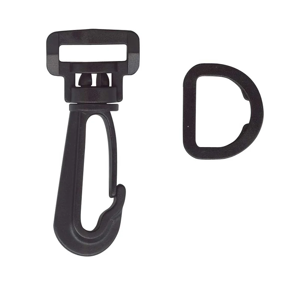 ELAN Swivel Clip / D-Ring Set - 19mm (¾") - Black -1 pcs