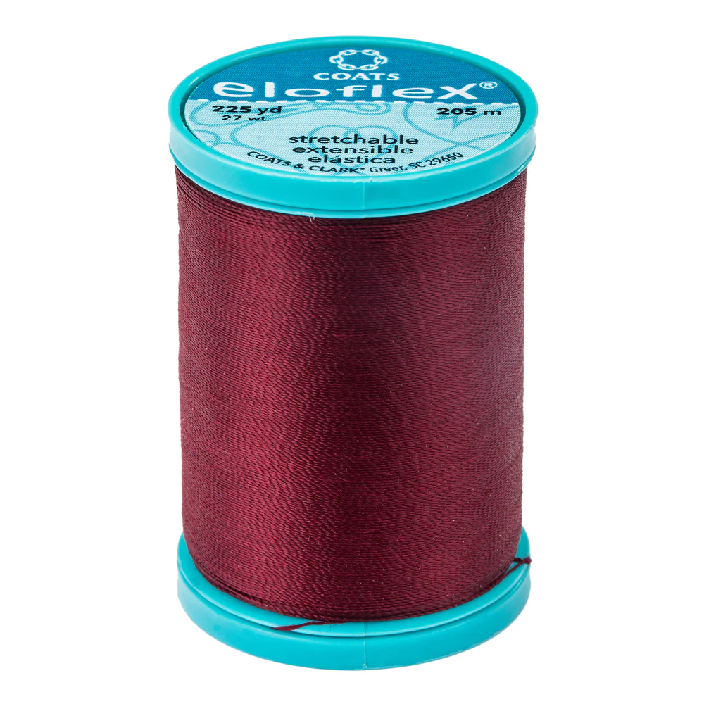 ELOFLEX STRETCH THREAD 205M BARBERRY RED