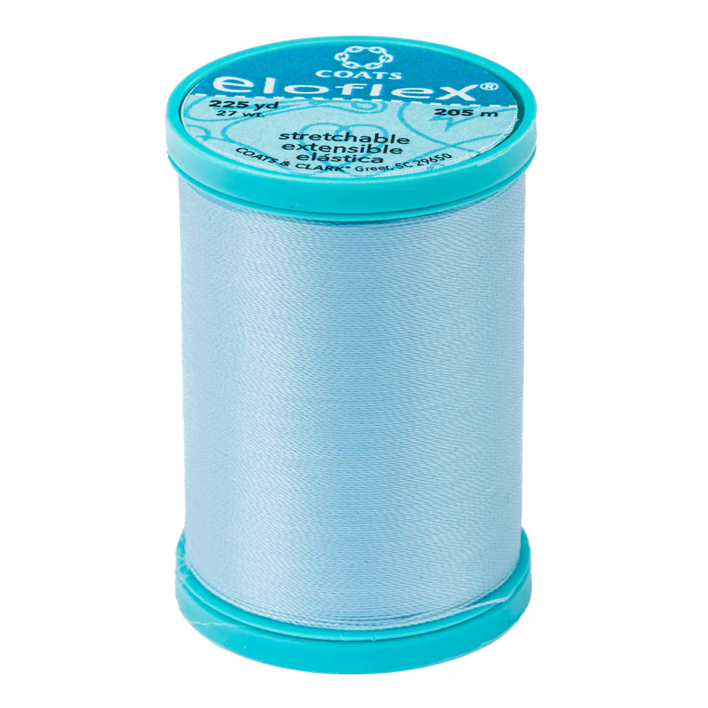 ELOFLEX STRETCH THREAD 205M ICY BLUE