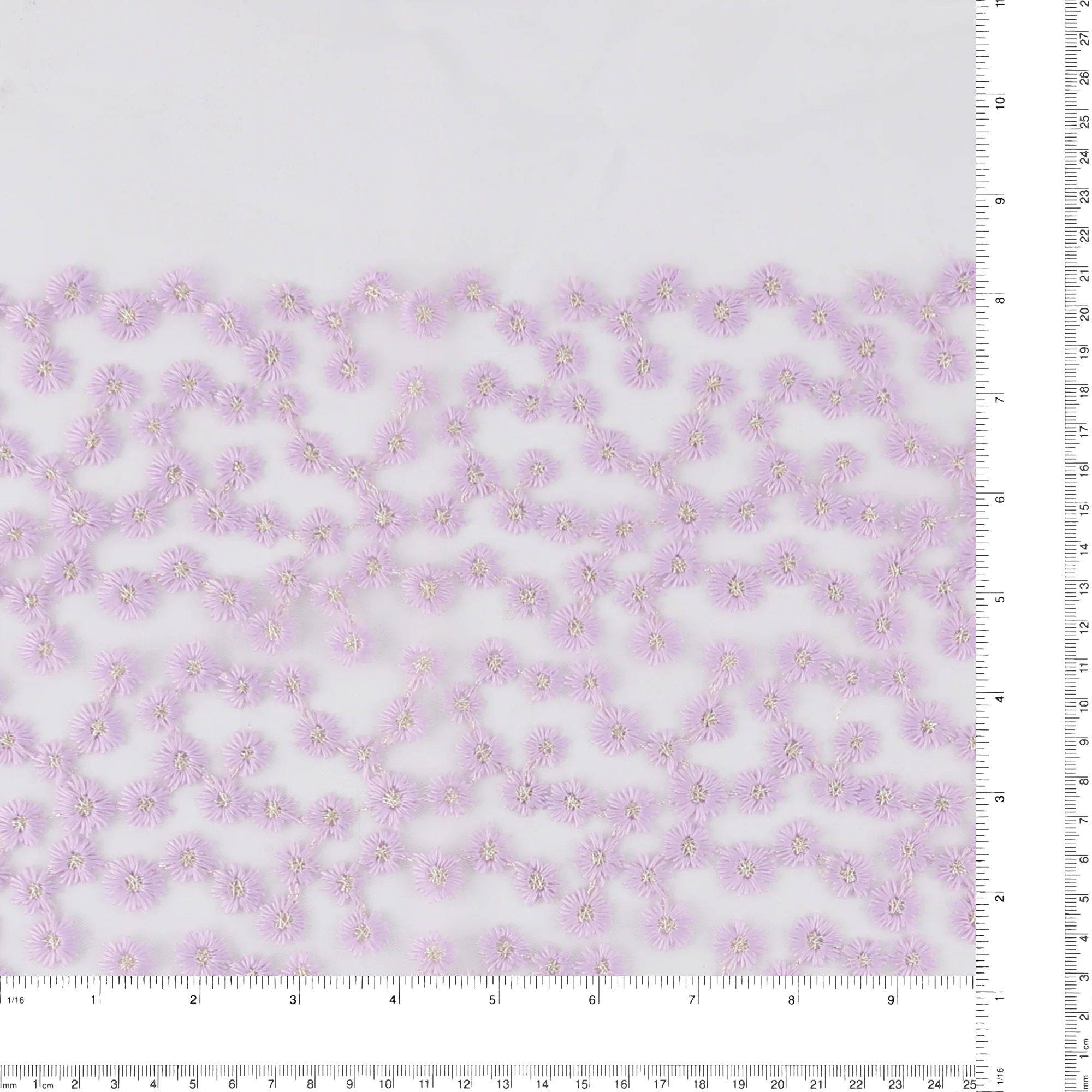 Embroidered Fancy Lace - SOCIALITE - 001 - Lilac - Image 3