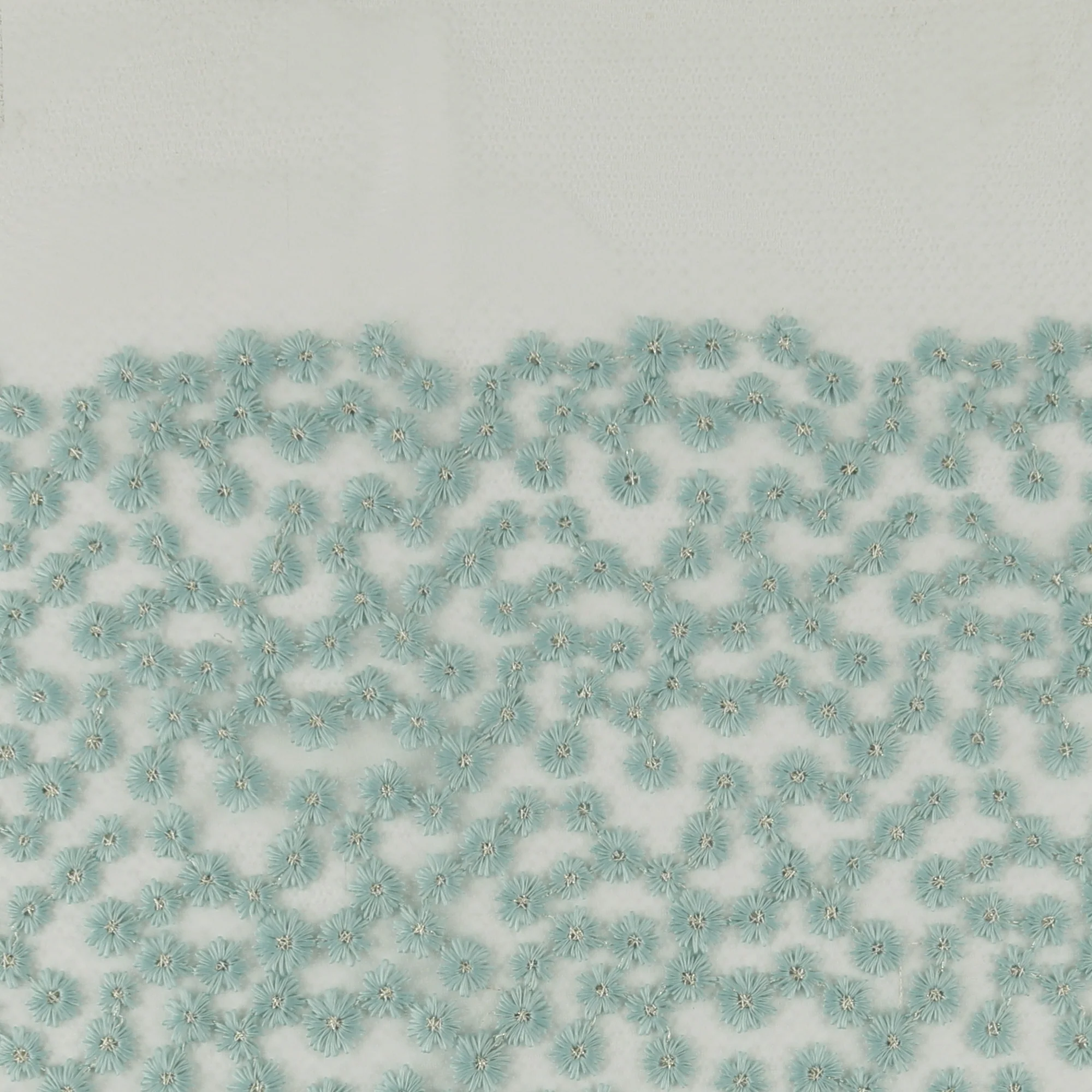 Embroidered Fancy Lace - SOCIALITE - 002 - Dusty Aqua