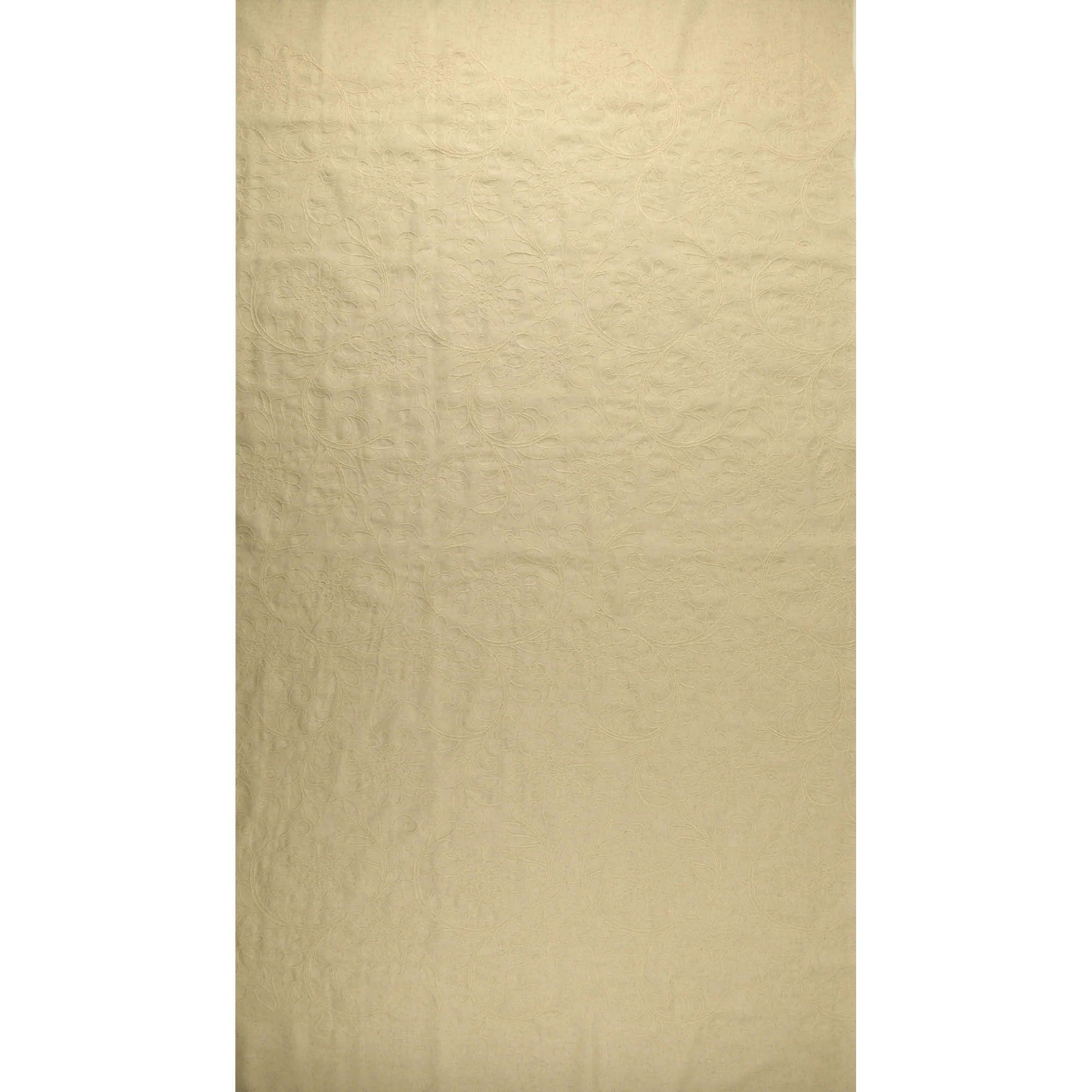 Embroidered Poly Blend - IN BLOOM - 001 - Natural - Image 4
