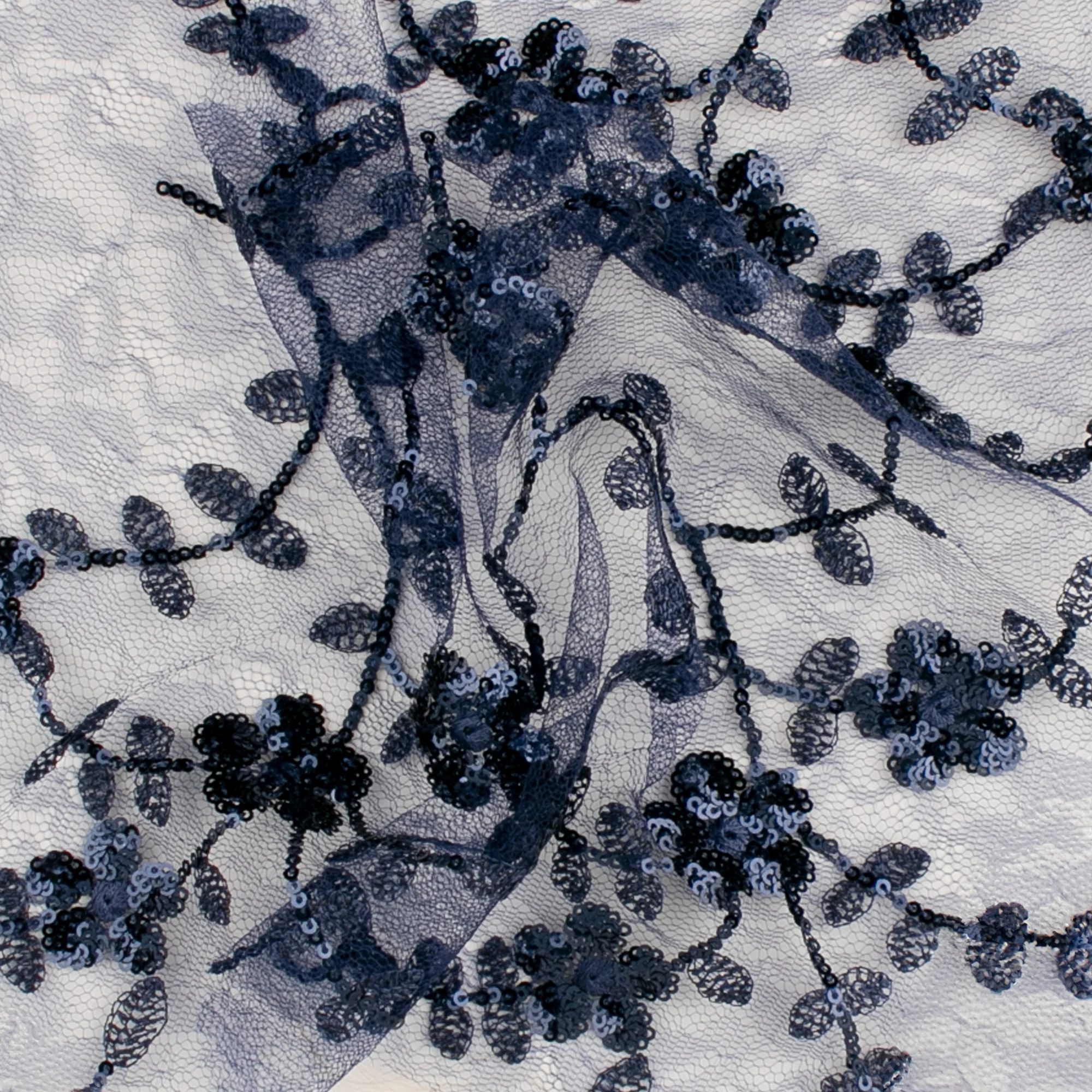 Embroidered Tulle With Sequins - SPLENDID - Navy - Image 2