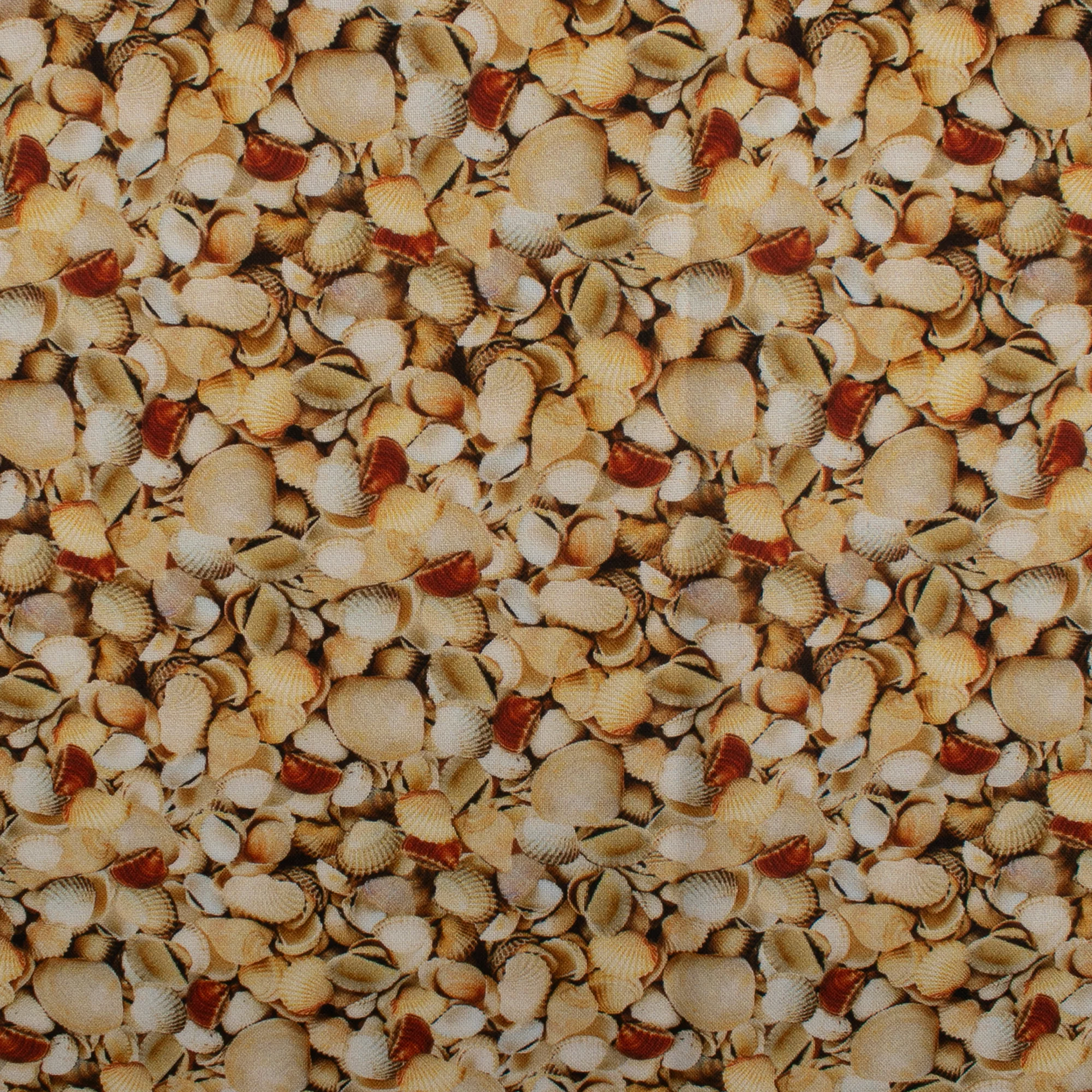 ESSENTIAL Printed Cotton - WINDHAM - Eggshell - Beige