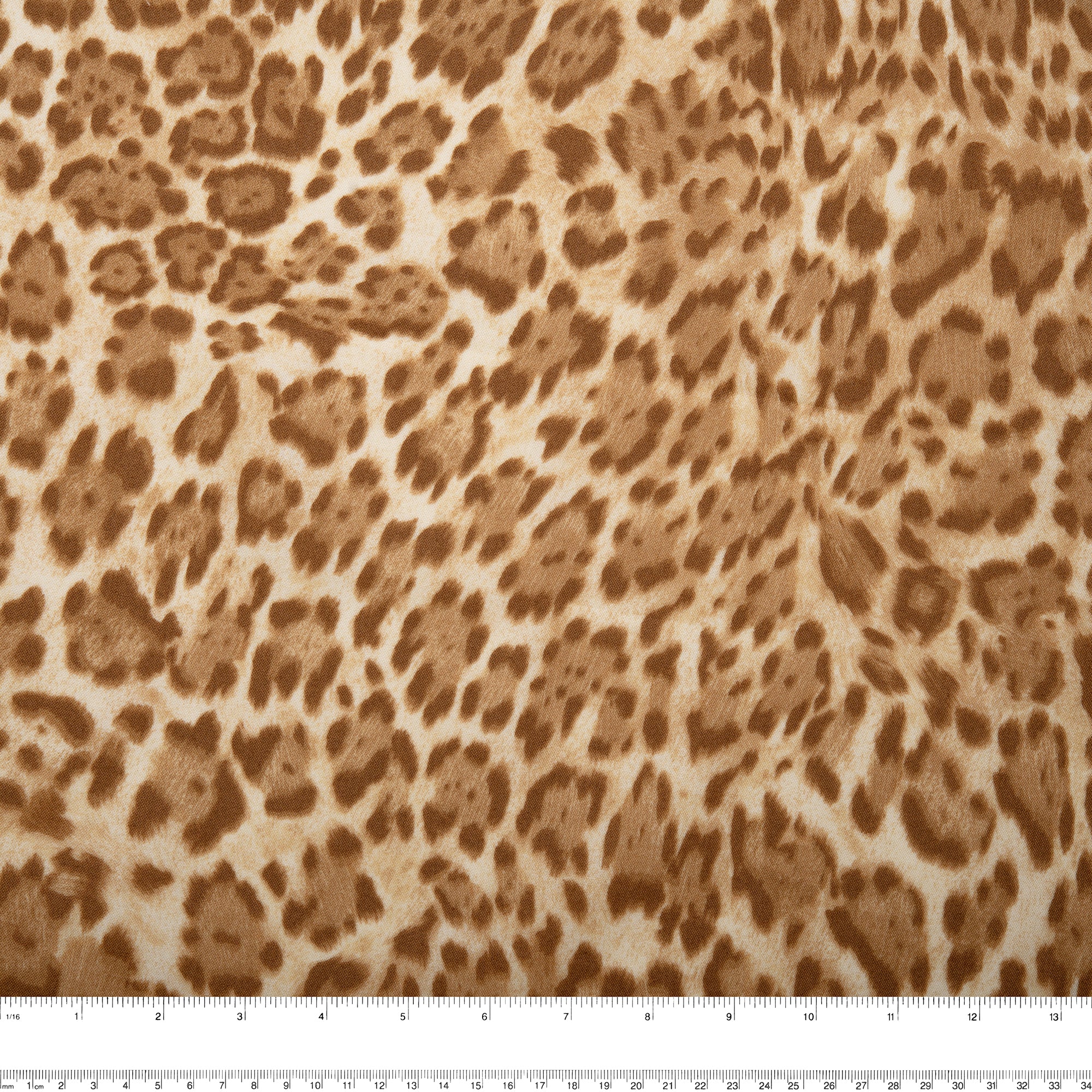 ESSENTIAL Printed Cotton - WINDHAM - Leopard - Brown - Image 3