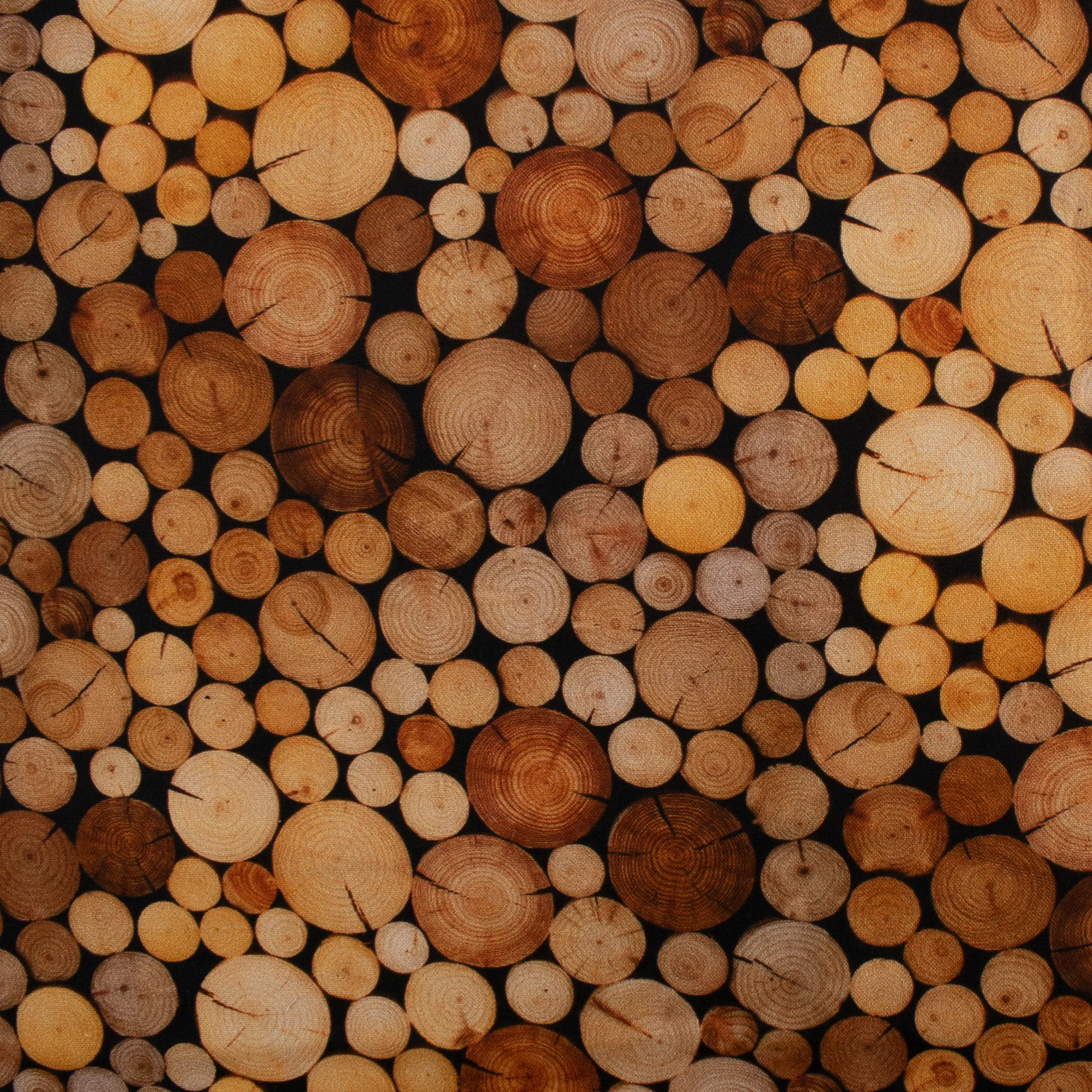 ESSENTIAL Printed Cotton - WINDHAM - Log - Brown