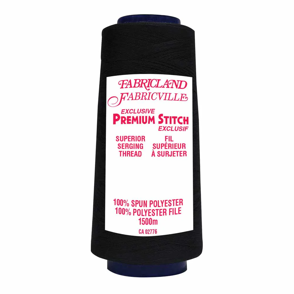 Fabricville Serging Thread 1500m - Black