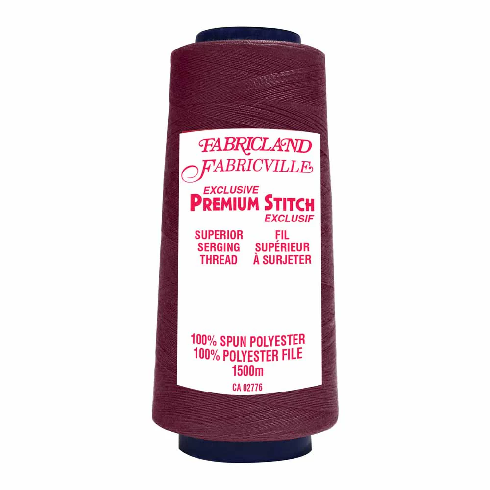 Fabricville Serging Thread 1500m - Burgundy