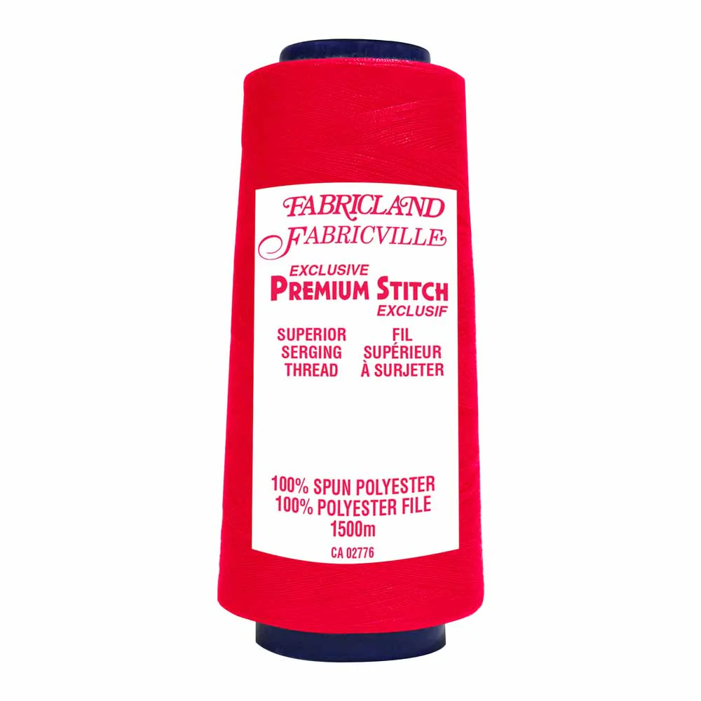 Fabricville Serging Thread 1500m - Red