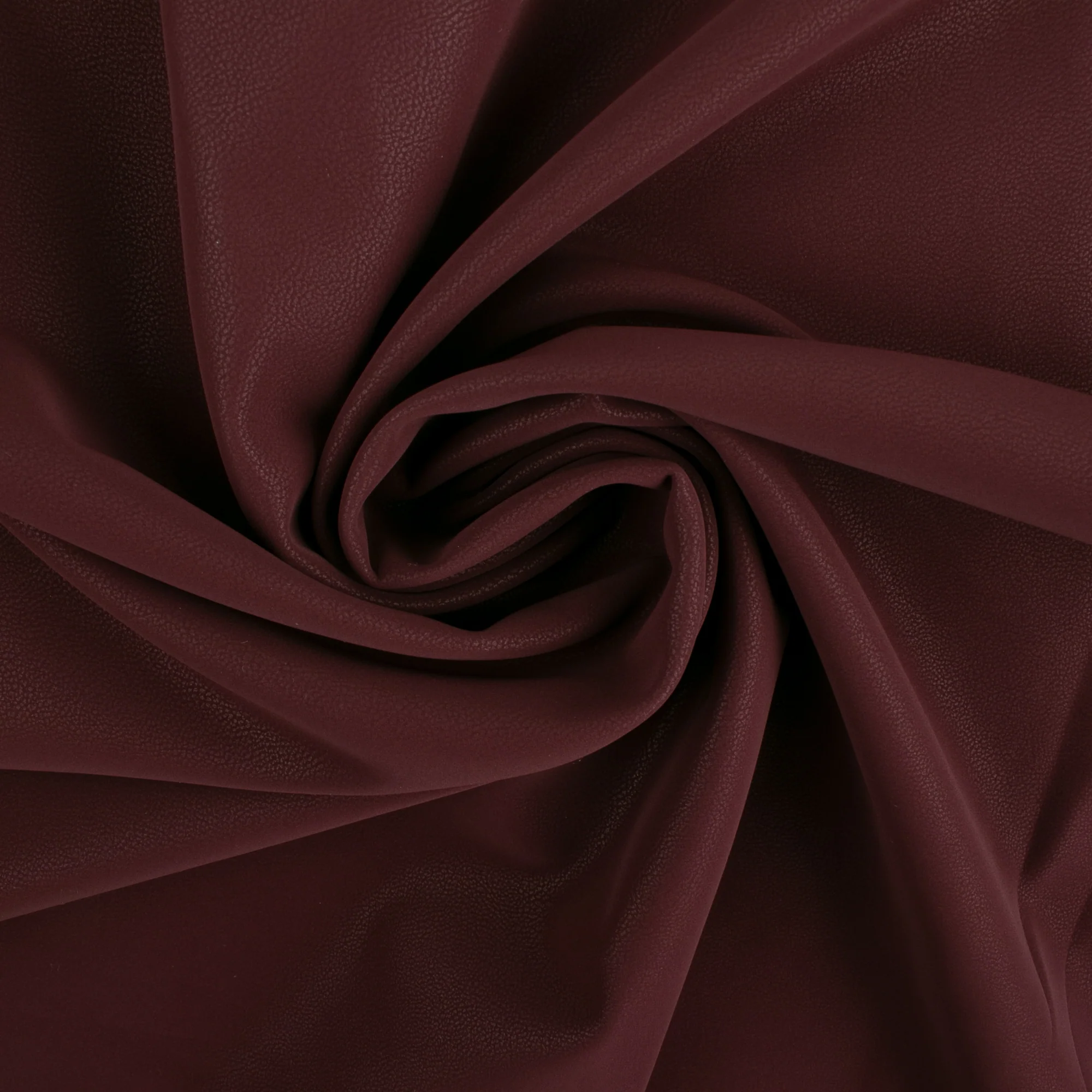 Fashion Leather Look Trench Coat - Garnet - Image 2