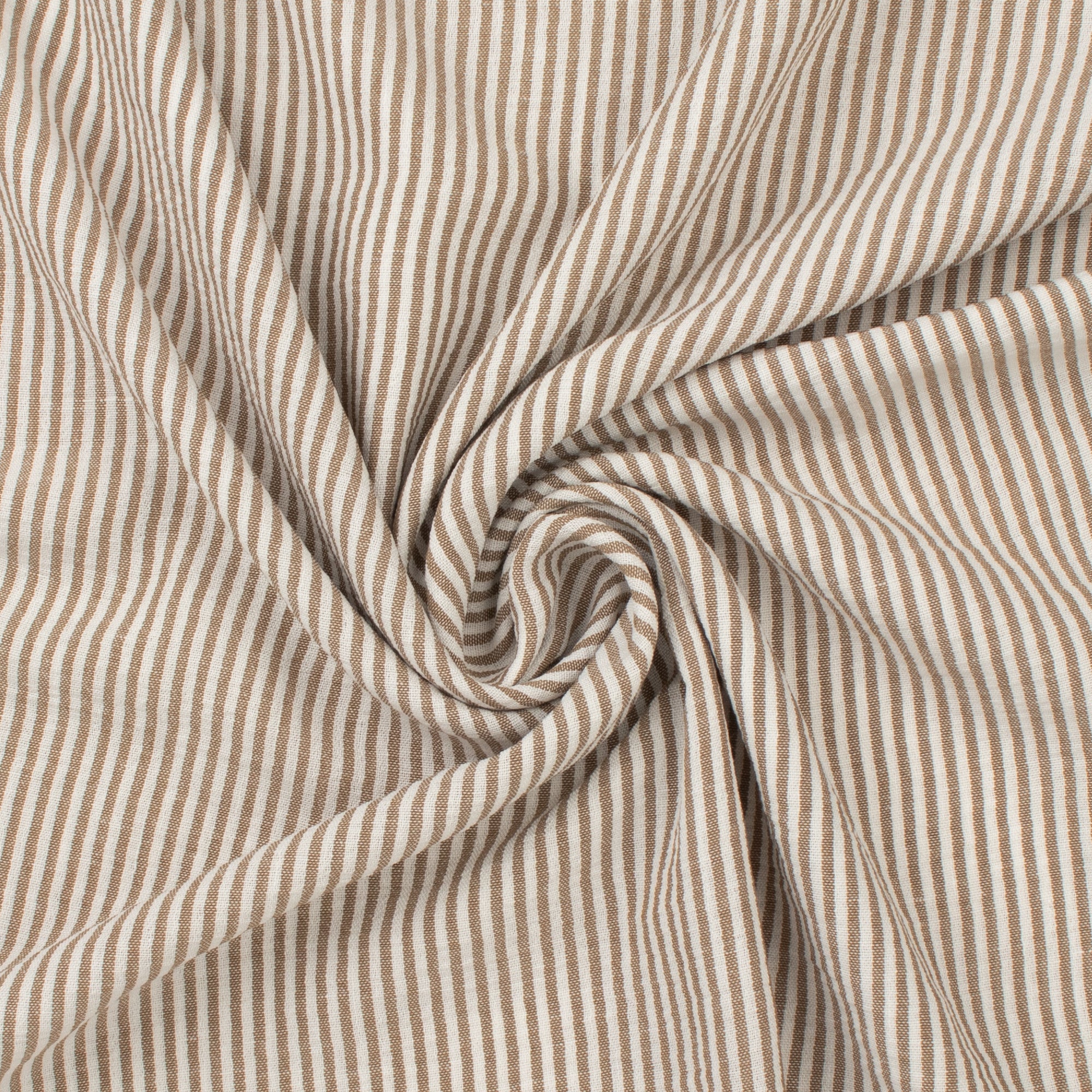 Fine Stripes - TEXTURA LINEN LOOK - 002 - Taupe - Image 2