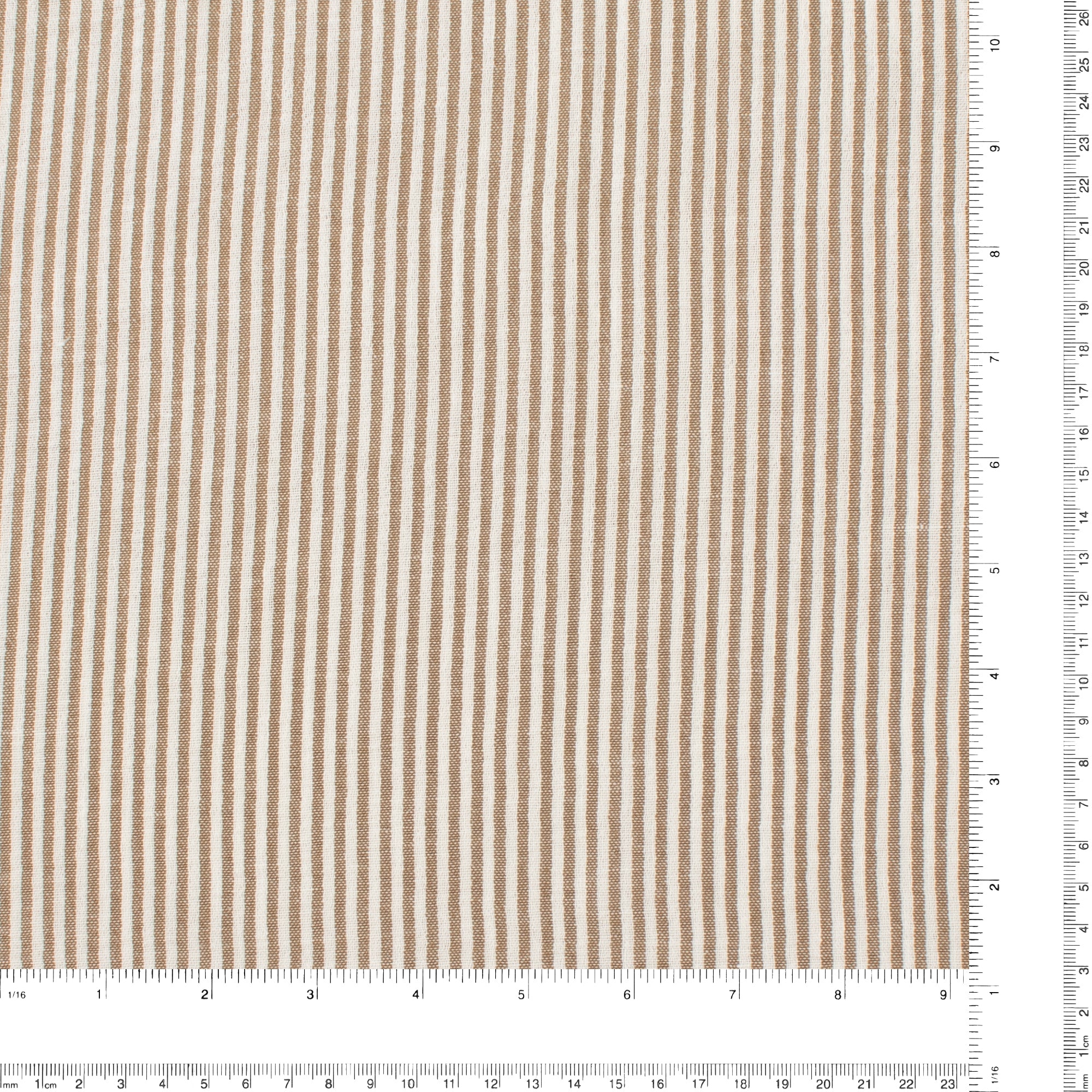 Fine Stripes - TEXTURA LINEN LOOK - 002 - Taupe - Image 3