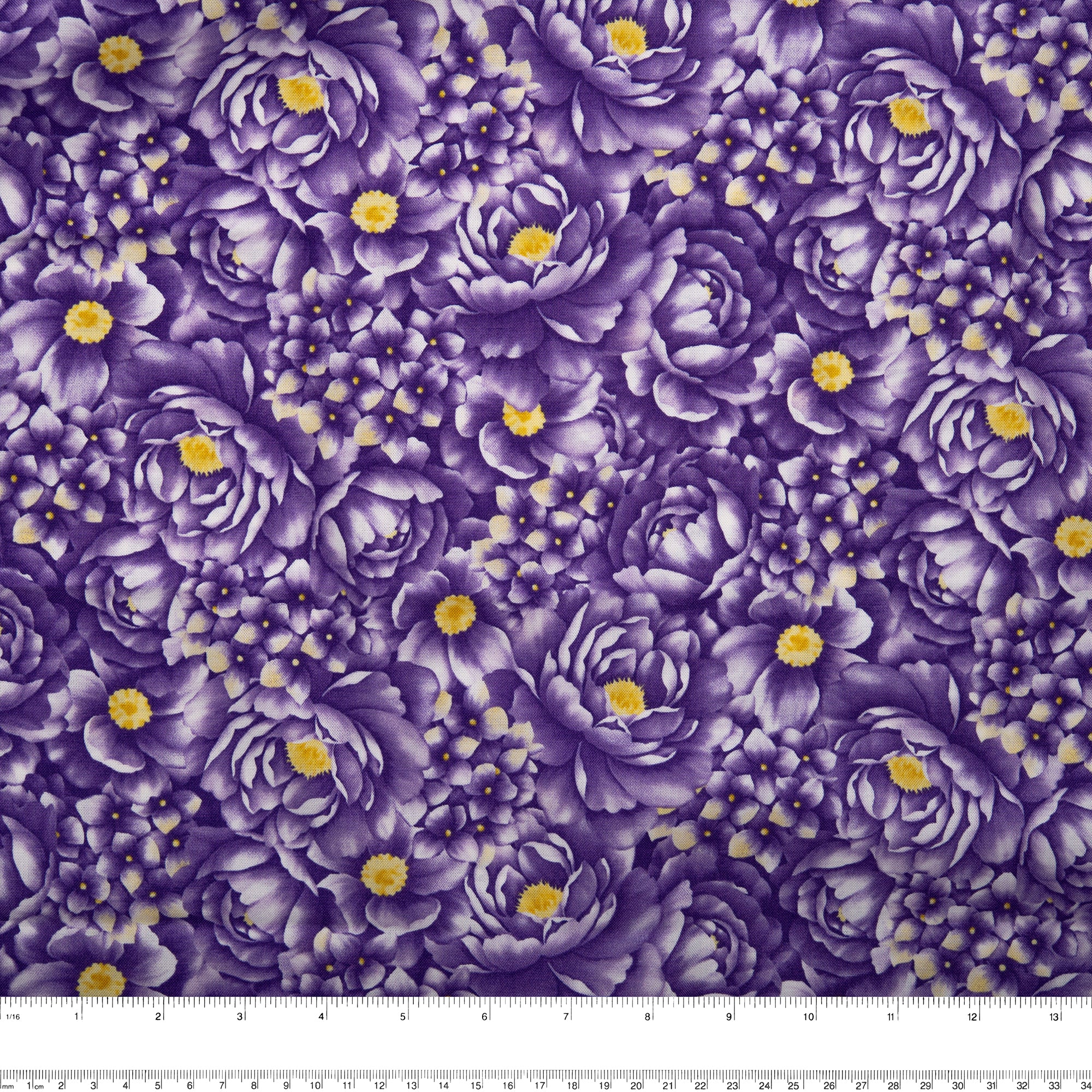 Floral Printed Cotton - ANISA - Peony - Hydrange - Image 3