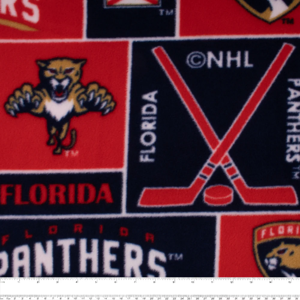 Florida Panthers - NHL Fleece Print - Squares - Image 3