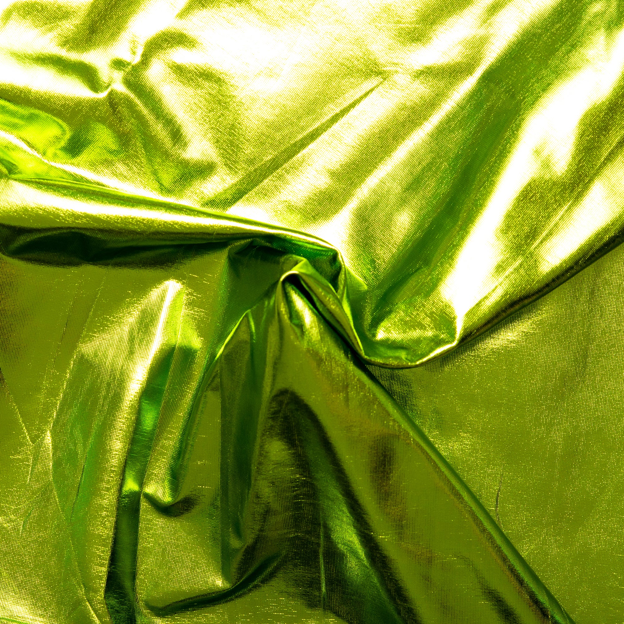 Foil Stretch Knit - Lime - Image 2