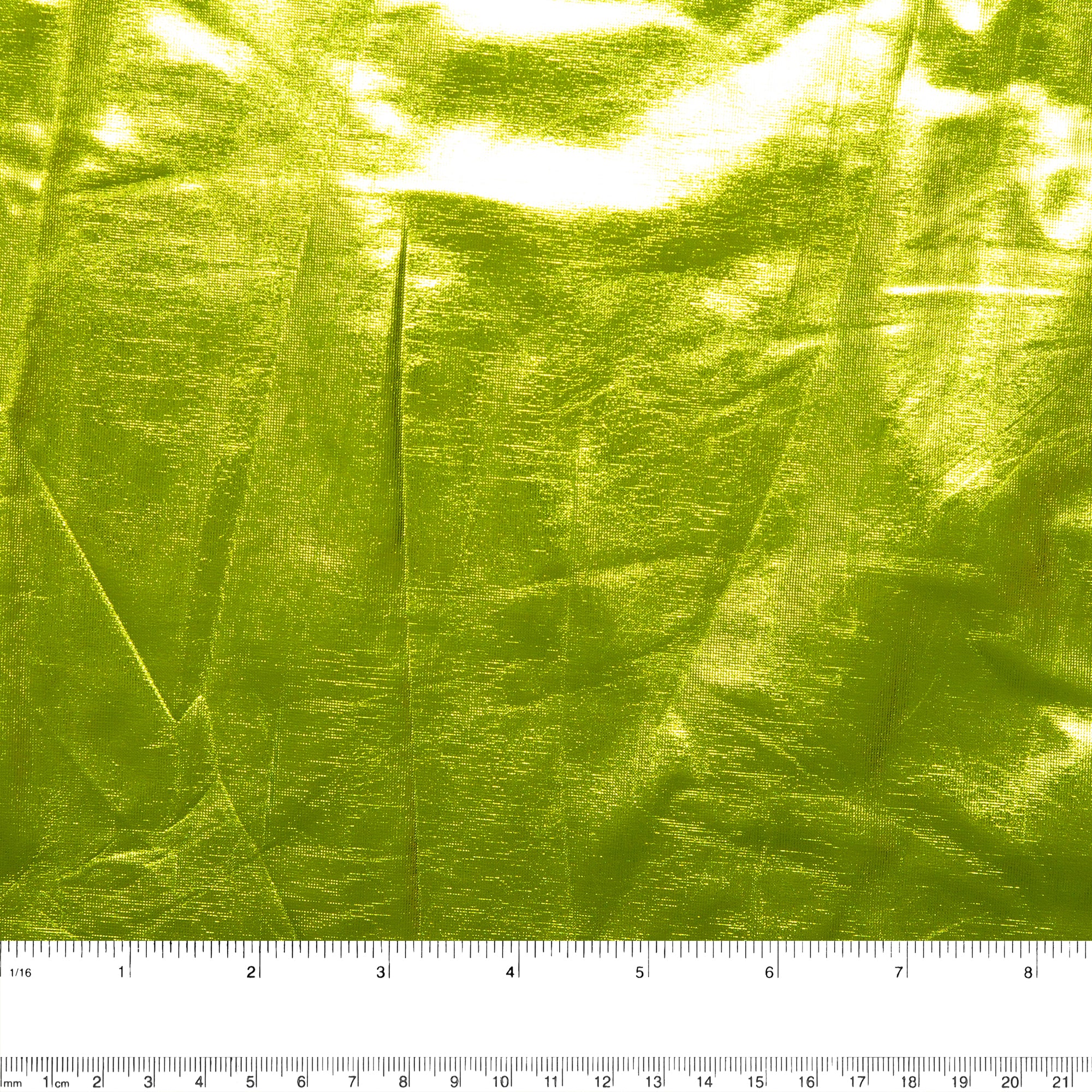 Foil Stretch Knit - Lime - Image 3