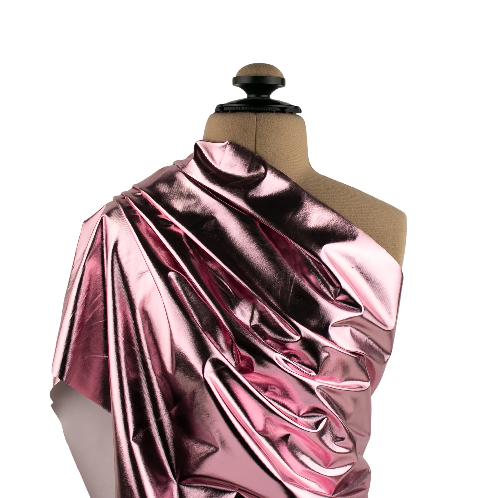 Foil Stretch Knit - Medium pink - Image 4