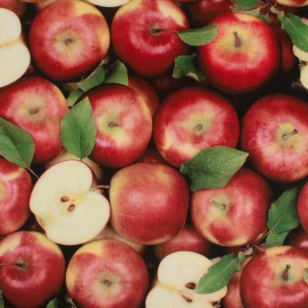 FRUIT STAND Printed Cotton - Apples